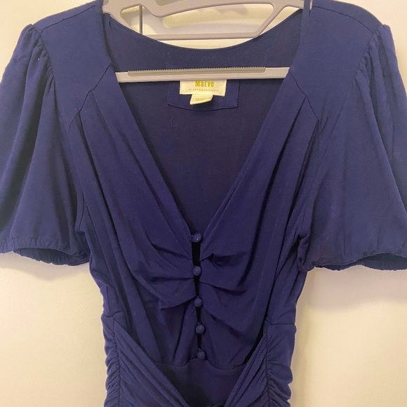 Anthropologie- Maeve- Navy Jumpsuit - Picture 2 of 4